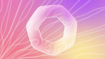 Shiny Color Abstract Loop Pink Background video