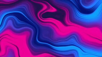 Neon Wavy Line Loop Cyan Background video