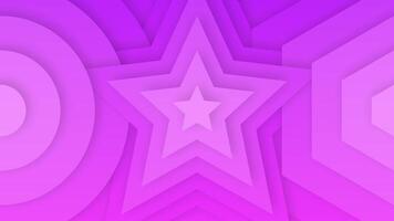 Cut Out Animation Purple Star Background video