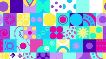 Colorful Geometric Animated Shape Background video