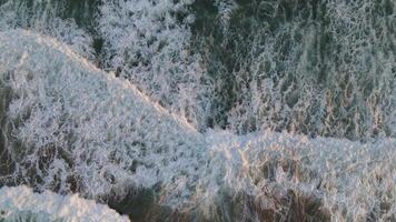 oceano mar ondas zangão tiro video