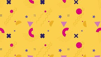 Seamless Pattern Yellow Background video