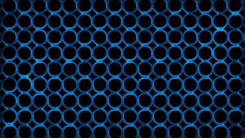 Glowing looping neon effect pattern abstract background, black background. video