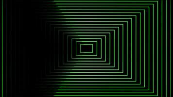 Glowing looping neon effect pattern abstract background, black background. video