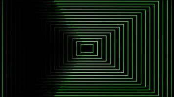 Glowing looping neon effect pattern abstract background, black background. video