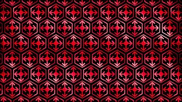 Glowing looping neon effect pattern abstract background, black background. video