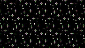Glowing looping neon effect pattern abstract background, black background. video