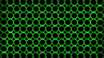 Glowing looping neon effect pattern abstract background, black background. video
