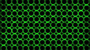 Glowing looping neon effect pattern abstract background, black background. video