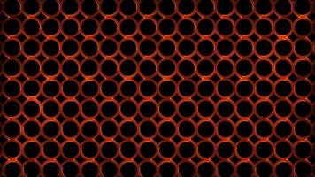 Glowing looping neon effect pattern abstract background, black background. video