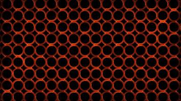 Glowing looping neon effect pattern abstract background, black background. video