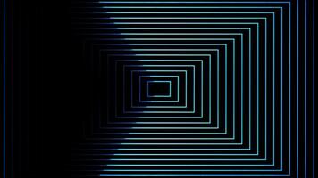 Glowing looping neon effect pattern abstract background, black background. video