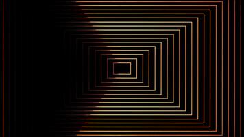 Glowing looping neon effect pattern abstract background, black background. video