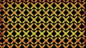 Glowing looping neon effect pattern abstract background, black background. video