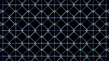 Glowing looping neon effect pattern abstract background, black background. video