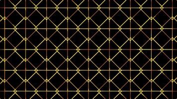 Glowing looping neon effect pattern abstract background, black background. video
