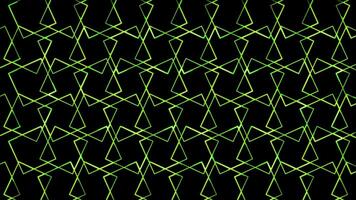 Glowing looping neon effect pattern abstract background, black background. video