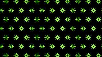 Glowing looping neon effect pattern abstract background, black background. video
