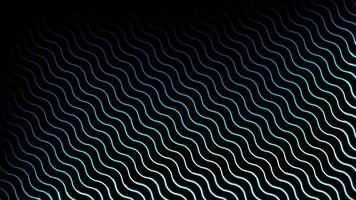 Glowing looping neon effect pattern abstract background, black background. video