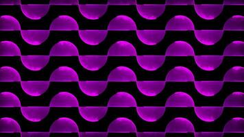 Glowing looping neon effect pattern abstract background, black background. video