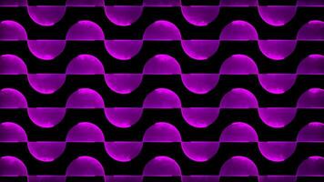 Glowing looping neon effect pattern abstract background, black background. video