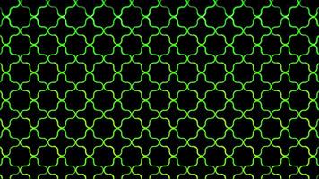 Glowing looping neon effect pattern abstract background, black background. video