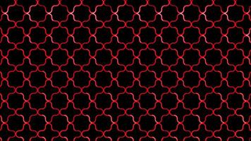 Glowing looping neon effect pattern abstract background, black background. video