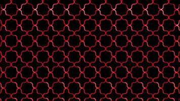 Glowing looping neon effect pattern abstract background, black background. video