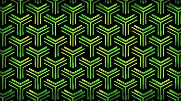 Glowing looping neon effect pattern abstract background, black background. video