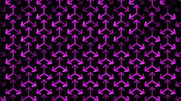 Glowing looping neon effect pattern abstract background, black background. video