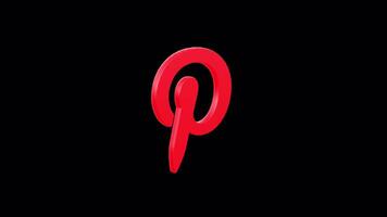 erfarenhet sömlös 3d rörelse med hög kvalitet Pinterest ikon animation. stå ut med realistisk visualiseringar video