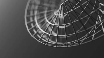 Looped 3D animation of the rotation of a geometric Mobius figure. video