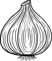 garlic hand drawn engraved sketch drawing vector