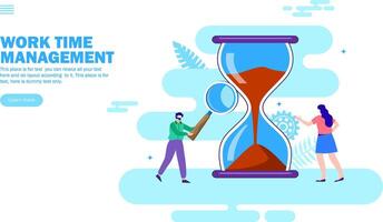 team work for time management vector