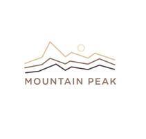 mountain adventure logo vector illustration isolated