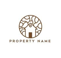 premium farmhouse logo in wood vector illustration