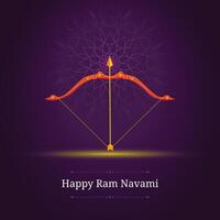 contento RAM navami festival India saludo vector