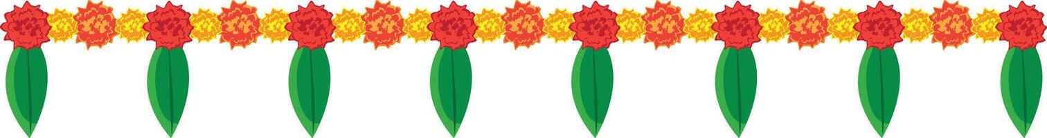 indio maravilla guirnalda, toran diseño, flor verderón vector