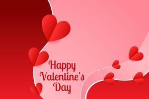 happy valentines day greeting with text space vector