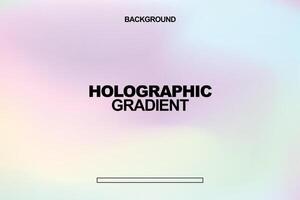 soft pastel holographic gradient background vector