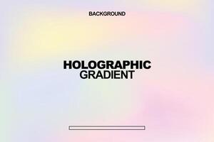 soft pastel holographic gradient background vector