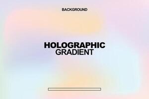 soft pastel holographic gradient background vector