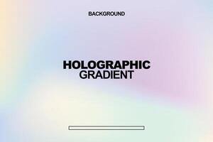 soft pastel holographic gradient background vector