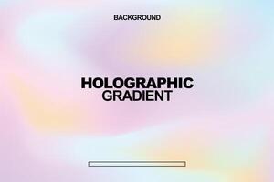 soft pastel holographic gradient background vector