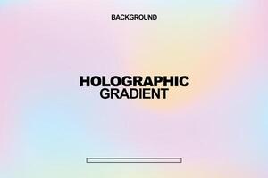 soft pastel holographic gradient background vector