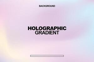 soft pastel holographic gradient background vector