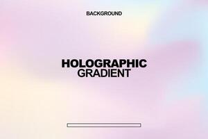 soft pastel holographic gradient background vector