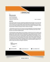 Modern business and corporate letterhead template. Letterhead design with yellow and black colors. white color background. Professional creative template design for business. vector