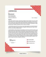 Modern business and corporate letterhead template.red gradient color template and white color background. Gradient luxury letterhead. Professional creative letterhead template design for business. vector