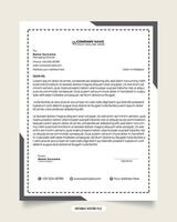 Modern business and corporate letterhead template. Letterhead design with black colors. white color background. Professional creative template design for business. Vector letterhead design.